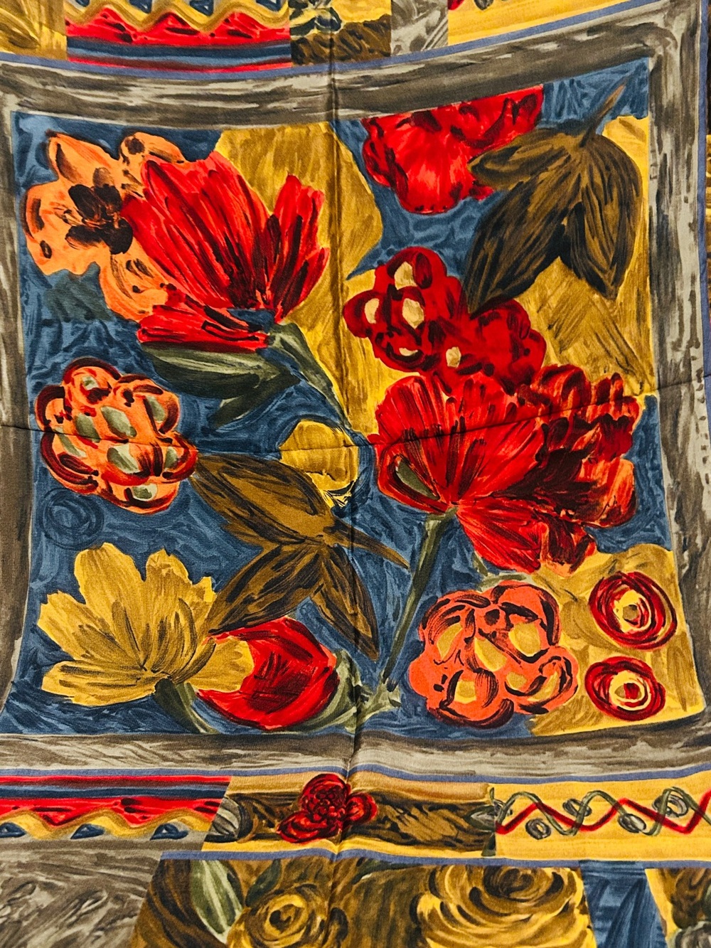 Vintage Silk Scarf Made in Italy